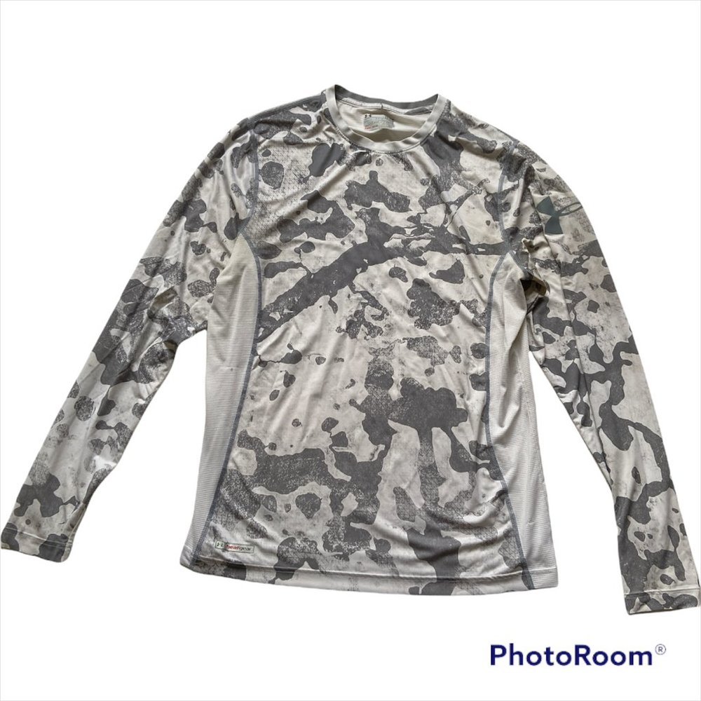 Under Armour Mens L HG Sonic Fitted Printed heatgear compression shirt